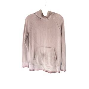 Lululemon‎ Soothe Away Hoodie Sweatshirt Knit Pullover Pink Basic Casual